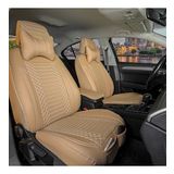 Ford Focus 5 Lüx Full Deri Oto Koltuk Kılıfı Ön Arka Takım (Giydirme Tip) BEJ