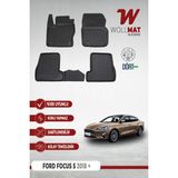 Ford Focus 5 Paspas 2018 2025 Arası Uyumlu 3D Havuzlu Paspas Seti - Siyah