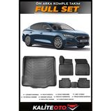 Ford Focus 5 Sedan Tamir Kitli Bagaj Havuzu+4.5d Havuzlu Paspas Seti 2021 Model - Siyah
