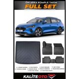 Ford Focus 5 Stw Üst Bagaj Havuzu+4.5d Havuzlu Paspas Seti 2023 Model - Siyah