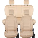 ford Focus 5 Uyumlu Deri Oto Koltuk Kılıfı Ön-Arka 5li Set Original Seri Bej