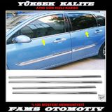 Ford Focus Mk1 Krom Cam Çıtası 4 Prç. 1998-2005 P.Çelik