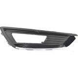 Ford Focus Sis Far Çerçevesi Parlak Krom Sağ 2015-2018 - Krom - Siyah