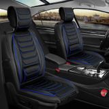 Ford Focus ST Uyumlu Lüx Deri Oto Koltuk Kılıfı Ön Arka Takım Set Antalya SİYAH MAVİ