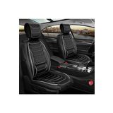 Ford Focus Style Plus Uyumlu Lüx Deri Oto Koltuk Kılıfı Ön Arka Takım Set Antalya SİYAH BEYAZ