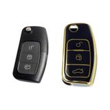 Ford Focus Uyumlu 2 Fiesta Silikon Nano Anahtar Kumanda Kılıfı Siyah
