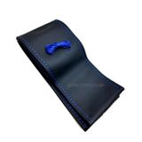 Ford Focus Uyumlu Direksiyon Kilifi Dikmeli Soft Mavi Ipli (38×10.5Cm)