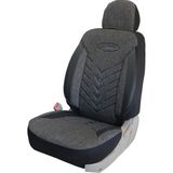 Ford Focus Uyumlu Keten Kumaş Oto Koltuk Kılıfı - Füme - Siyah