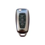 Ford Focus/Cmax/Fiesta/Mondeo/Transit Anahtar Uyumlu Silikon Oto Anahtar Kumanda Kabı Kılıf Füme