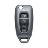 Ford Focus/Cmax/Fiesta/Mondeo/Transit Uyumlu Silikon Oto Anahtar Kumanda Kabı Kılıf Gri