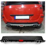 Ford Fusıon Uyumlu Body Kit Difüzör 4 Çıkış Yuvarlak Siyah Model 2