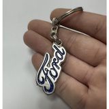 Ford İle Uyumlu Metal Anahtarlık Mavi