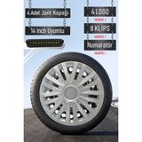 Ford Jant Kapağı Seti 4 Adet 14" Inç Gri ( Tourneo Transit Connect Courier Focus Fiesta Fusion ) G014 - 14 inç