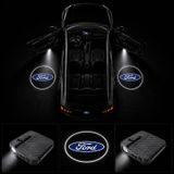 Ford Kapı Altı Logo Projektör Led Işığı 2'li Set Pilli Kablosuz Kapı Karşılama Lambası