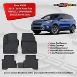 Ford Kuga Paspas Araca Özel 2013 2018 Arası BOSSE 3D Havuzlu Oto Paspas - Siyah