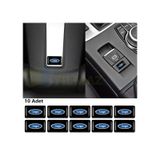 Ford Logo Arma Direksiyon Jant Vites Torpido Ayna Damla Silikon Etiket Çıkartma Oto Sticker 18x11mm