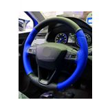Ford Mondeo Araç Uyumlu Direksiyon Kılıfı Iki Renkli Mavi-siyah