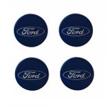 Ford Orjinal Jant Gobegi Jant Kapagi Takim Koyu Mavi 54,5 Mm 4 Adet