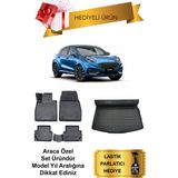 Ford Puma 2019 Sonrası Araca Özel 4d Havuzlu Paspas ve Bagaj Havuzu Set (Hediyeli) - Siyah