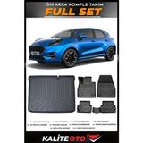 Ford Puma Alt Bagaj Havuzu+4.5d Havuzlu Paspas Seti 2024 Model - Siyah