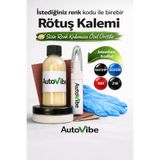 Ford Rötuş Boya Kalemi SETİ C7 Chrome Blue Pasta Cila Hızlı Cila Zımpara Set MOSET123