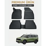 Ford Tourneo Courier 2024 ve Sonrası 3D Oto Paspas Premium - Siyah
