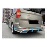 Ford Tourneo Courier Egzoz Görünümlü Arka Tampon Eki (Plastik)