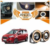 Ford Tourneo Courier Uyumlu, Universal Mercekli Led Angel Sis Farı, 76mm Turuncu Renk