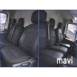 Ford Transit 2014- Ortopedik Oto Koltuk Kılıfı Ön 2+1 Mavi Dikiş