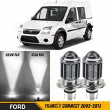 Ford Transit Connect 2002-2013 Uyumlu Mercekli Far Ampulü Led Xenon Beyaz Renk Far Şimşek Etkili Csp Led Lamba Uzun Kısa 2 Adet Takım