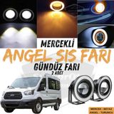 Ford Transit Tum Modeller Uyumlu Universal Mercekli Angel Sis Fari Metal Su Gecirmez 76 Mm Turuncu Halkali Gunduz Fari Angel Eyes 2 Adet