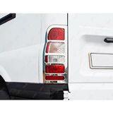 Ford Transit Uyumlu Krom Stop Çerçeve 2 Parça 2000-2014 Paslanmaz Çelik