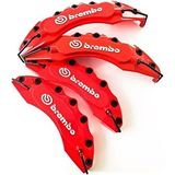 Ford Uyumlu Brembo Kırmızı Kaliper Kapağı 4 Parça Ön Arka Set