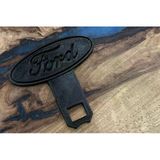 Ford Uyumlu Logolu Emniyet Kemeri İkaz Susturucu - Siyah 3D Tasarım Kemer Tokası Aparatı
