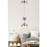 Forde Tekli Ledli Modern Lüks Sarkıt Avize (3 RENK LED; SARI - BEYAZ - GÜN İŞIĞI) - Krom