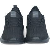 Fore Sport Kadın Bağcıklı Triko Fileli Spor Ayakkabı Siyah Konfor ve Şıklık İçin Düz Taban
