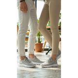Fore Sport Unisex Gri Triko Fileli Spor Ayakkabı - Hafif Tabanlı, Günlük Yürüyüş ve Koşu Ayakkabısı - Açık Gri