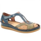 Forelli 22521 Sally-G Blue Jean Comfort Deri Kadın Sandalet