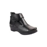 Forelli 25651-K Vionic Siyah Kadın Comfort Deri Hallux Bot