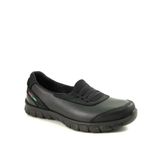 Forelli 61007 Siyah Deri Comfort Kadın Ayakkabı