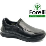 Forelli Drake Hakiki Deri Ortopedik Comfort Erkek Casual Ayakkabı - Siyah