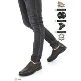 Forelli Erkek Ortopedik Bağcıksız Deri Ayakkabı F4M/CM6921 - Siyah