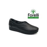 Forelli Essel Hakiki Deri Ortopedik Comfort Kadın Casual Ayakkabı Siyah