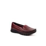 Forelli Eterna-G Bordo Comfort Kadın Deri Ayakkabı