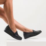 Forelli Forelli Hakkiki Deri Ortepedik Comfort Kadın Ayakkabı Mimoza-H 25109 - Siyah