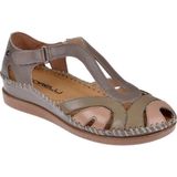 Forelli Hakiki Deri Comfort Kadın Sandalet FOR-22521 VİZON - Vizon