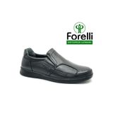 Forelli Hoka (Bunyon) Kemik Çıkıntısına Özel Hakiki Deri Ortopedik Erkek Casual Ayakkabı SİYAH