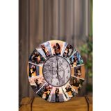 Forem Art Duvar Saati Kişiye Özel 13 Fotoğraflı Ahşap Malzeme Uv Baskı 40Cm