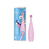 FOREO issa 4 baby – Bebekler için silikon sonik diş fırçası seti, çift taraflı kıllar, eğlenceli gülümseme, diş eti masajı, ekstra başlıkla 12 ay bakım, seyahat dostu - İnci Pembesi