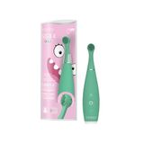 FOREO issa 4 baby – Bebekler için silikon sonik diş fırçası seti, çift taraflı kıllar, eğlenceli gülümseme, diş eti masajı, ekstra başlıkla 12 ay bakım, seyahat dostu - Kivi yeşili